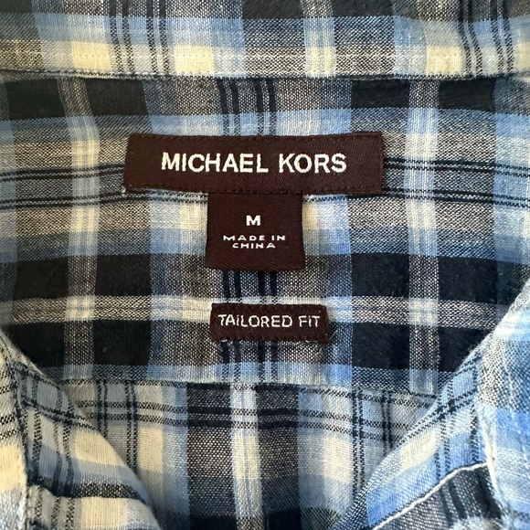 Michael Kors men's linen shirt size M - Picture 2 of 3